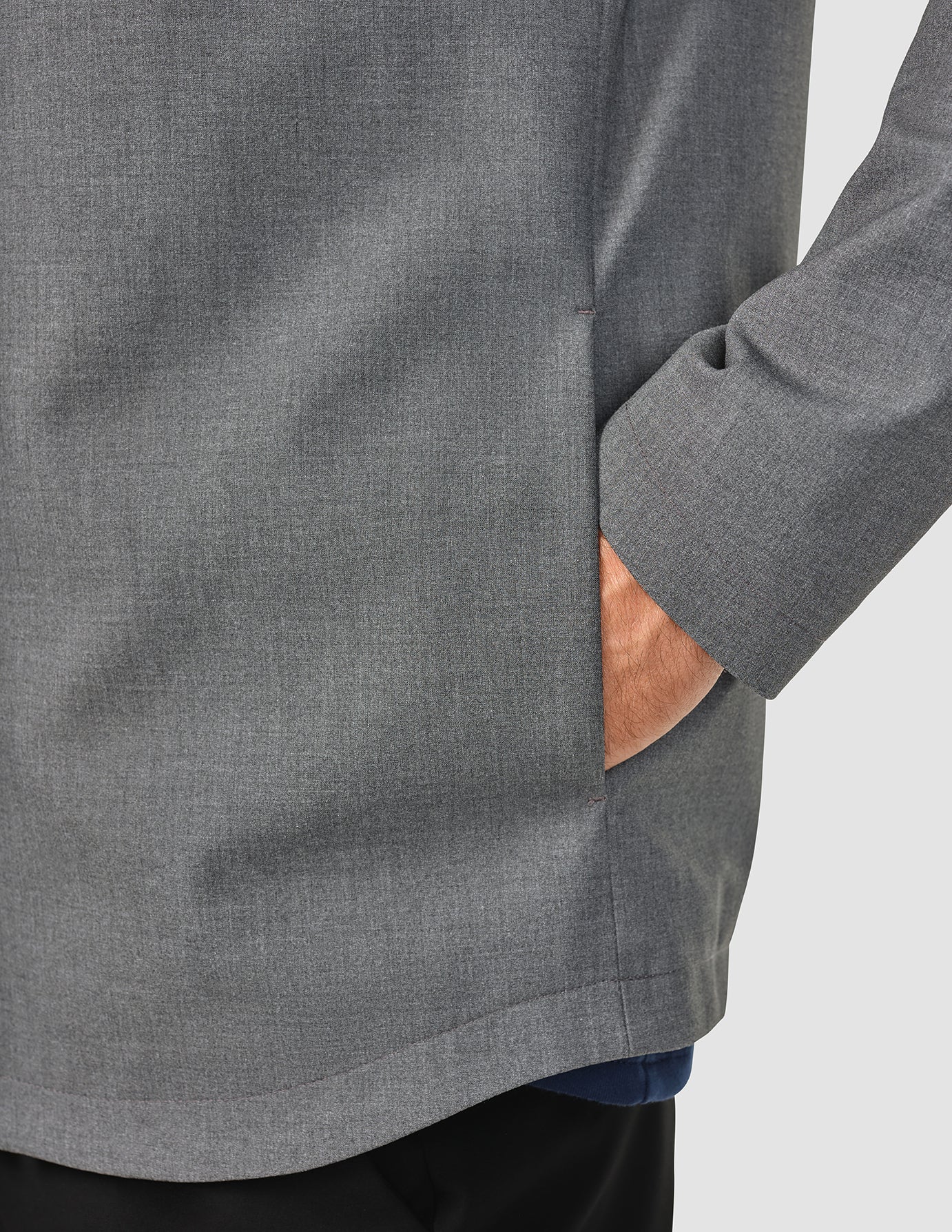 Essential Jacket Dark Grey Melange